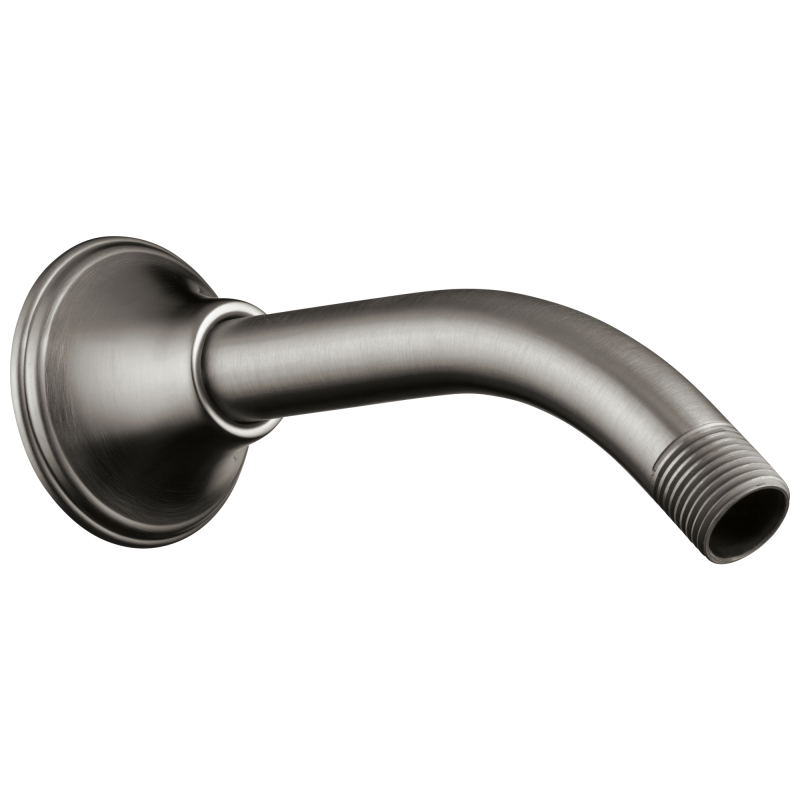 BRIZO Essential Shower 7" Classic Wall Mount Shower Arm And Flange — Luxe Steel