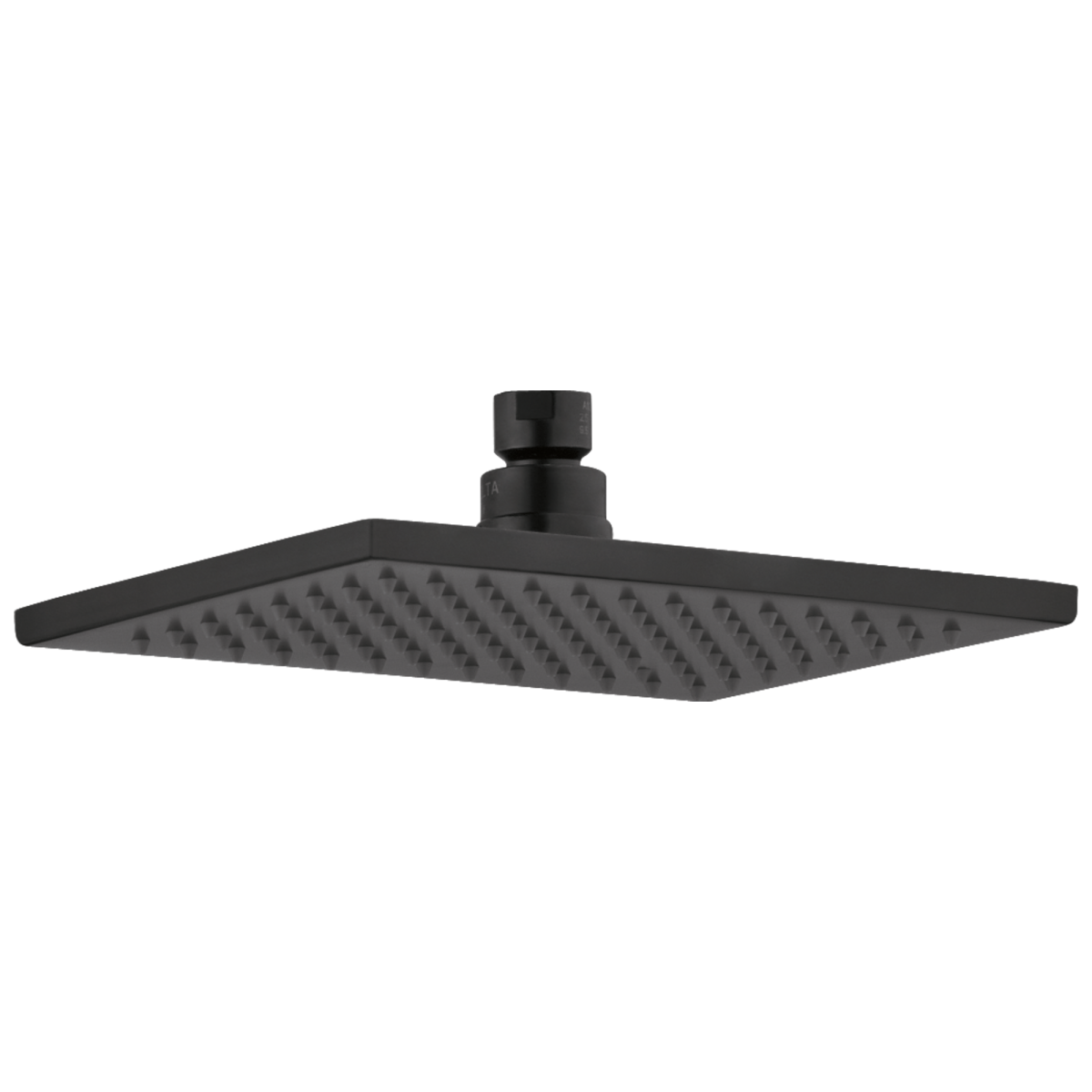 DELTA Universal Showering Components Single Setting Overhead Showerhead — Matte Black