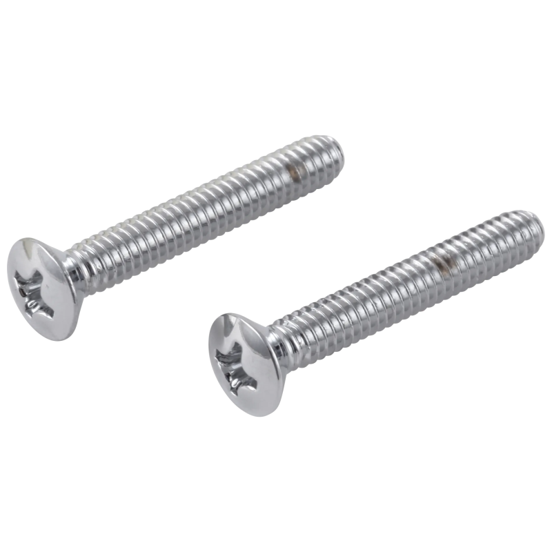 DELTA Other Screws (2)  - Overflow Plate — Chrome
