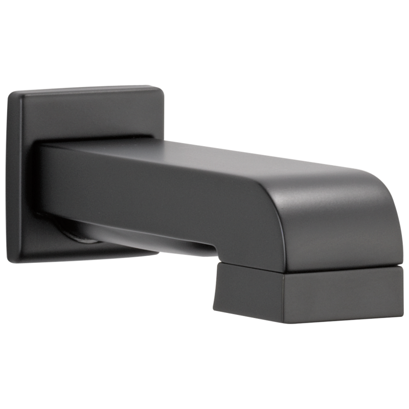 BRIZO Siderna Tub Spout/Pull-down Diverter Assembly — Matte Black