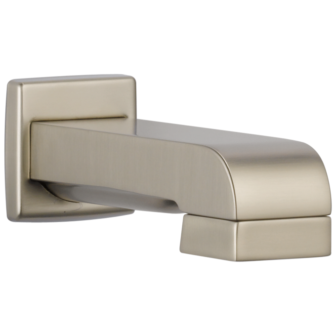 BRIZO Siderna Tub Spout/Pull-down Diverter Assembly — Brushed Nickel