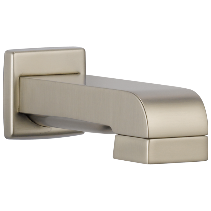 BRIZO Siderna Tub Spout/Pull-down Diverter Assembly — Brushed Nickel