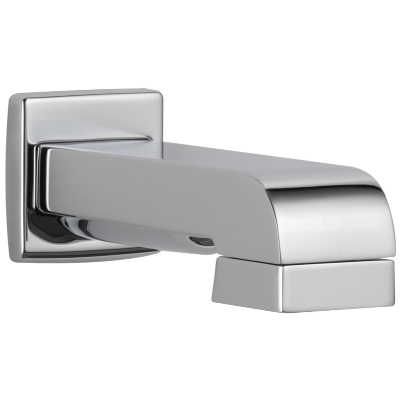 BRIZO Siderna Tub Spout/Pull-down Diverter Assembly — Chrome