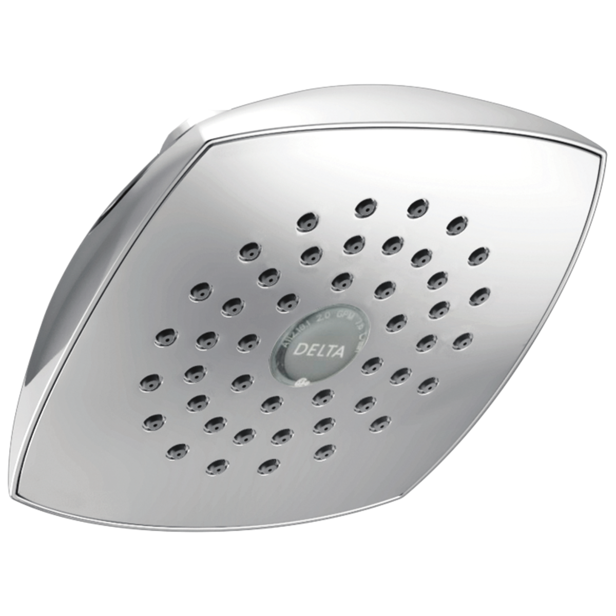 DELTA Universal Showering Components Touch-Clean Raincan Single-Setting Shower Head — Champagne Bronze