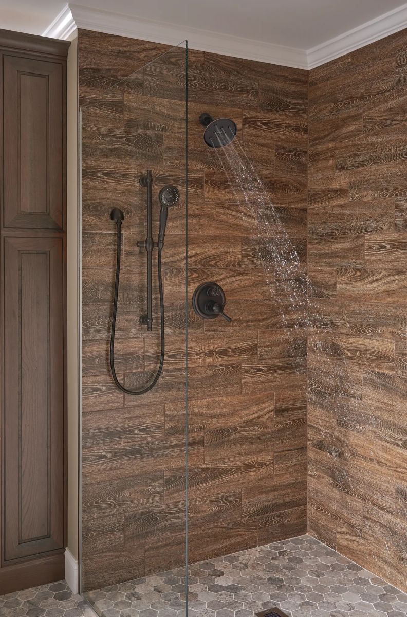 DELTA Other Premium 3-Setting Slide Bar Hand Shower — Venetian Bronze