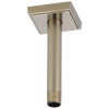 BRIZO Essential Shower 6" Ceiling Mount Shower Arm And Square Flange — Brushed Nickel