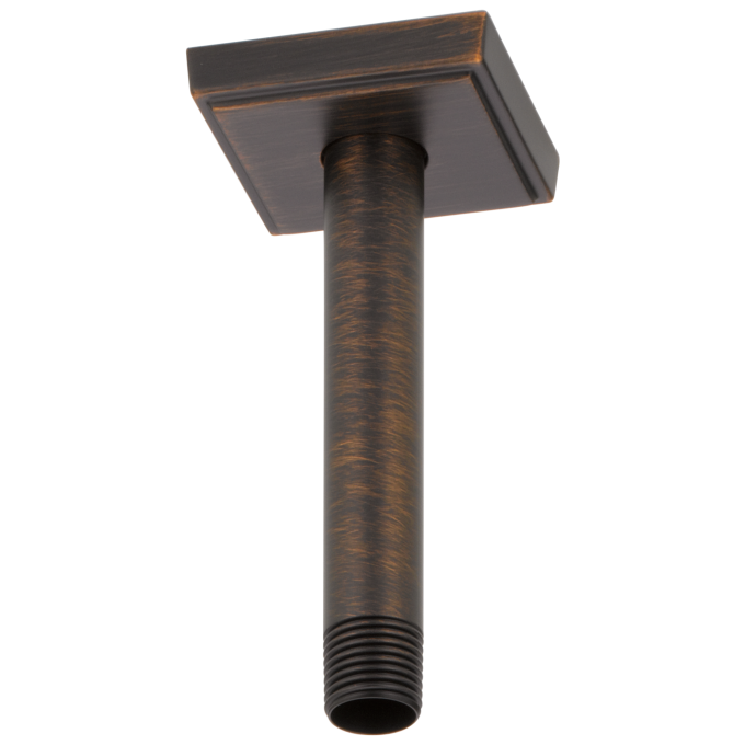 BRIZO Essential Shower 6" Ceiling Mount Shower Arm And Square Flange — Venetian Bronze