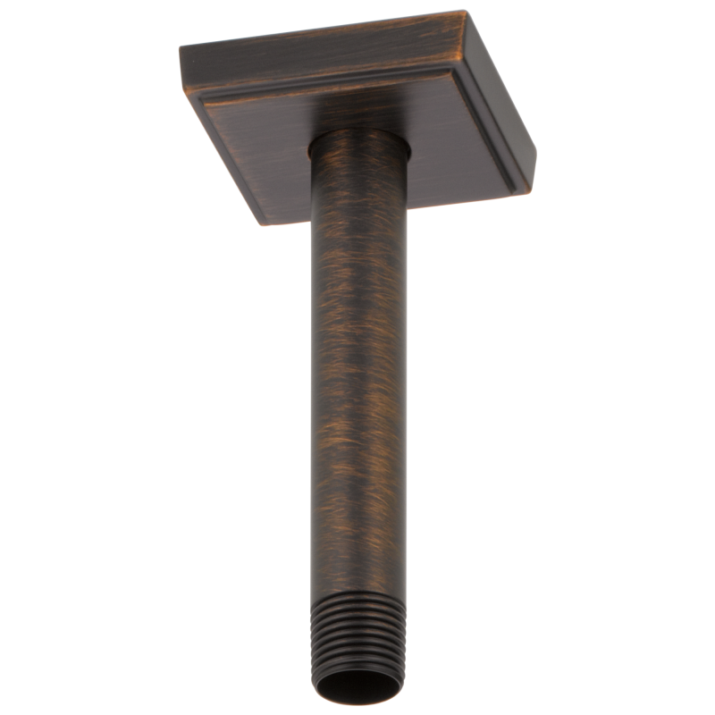BRIZO Essential Shower 6" Ceiling Mount Shower Arm And Square Flange — Venetian Bronze