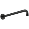 BRIZO Essential Shower 16" Linear Round Wall Mount Shower Arm And Flange — Matte Black