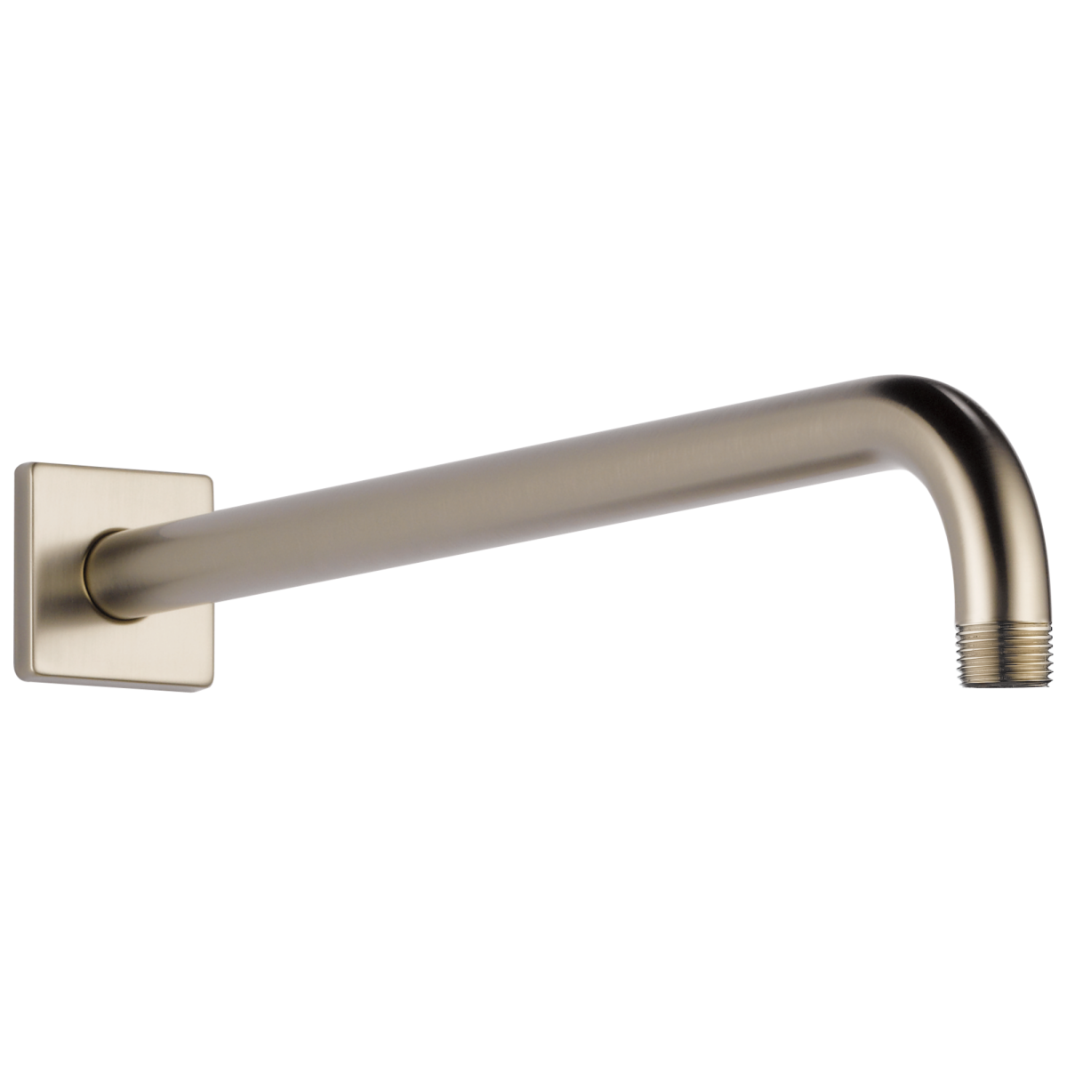 BRIZO Essential Shower 16" Linear Square Wall Mount Shower Arm And Flange — Brushed Nickel