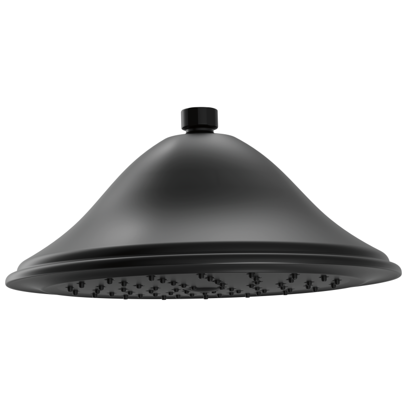 DELTA Universal Showering Components Raincan Single-Setting Touch-Clean Shower Head — Matte Black