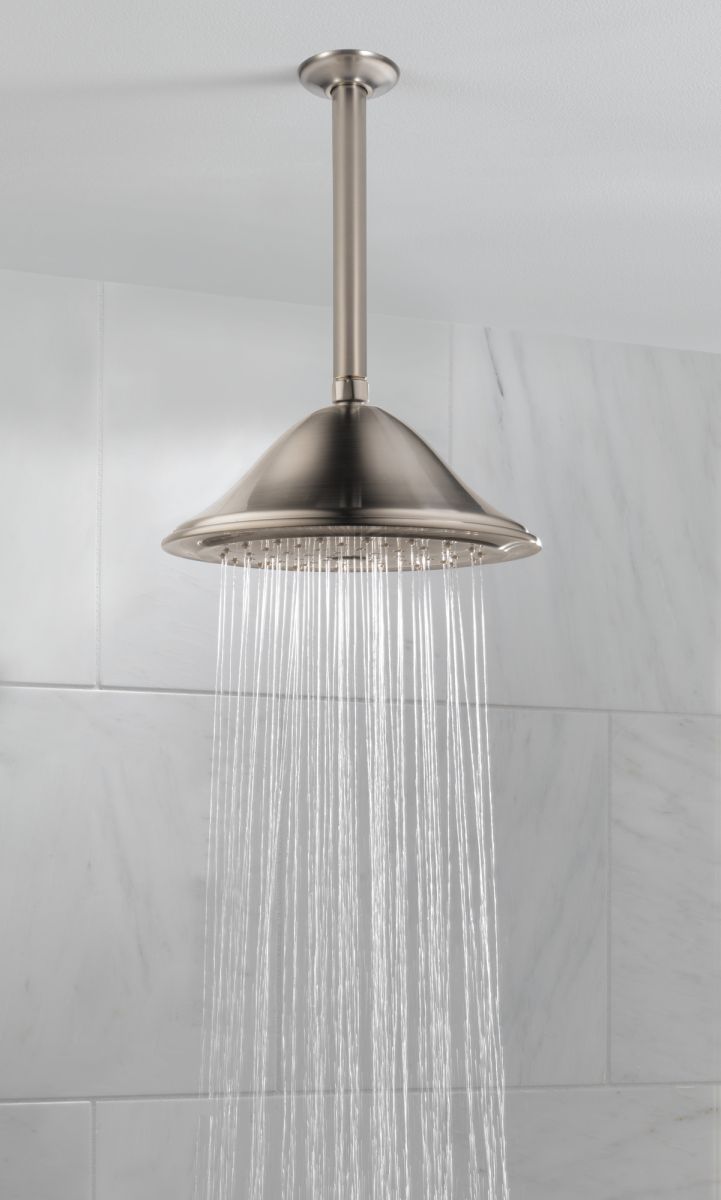 DELTA Universal Showering Components Single-Setting Raincan Shower Head — Stainless