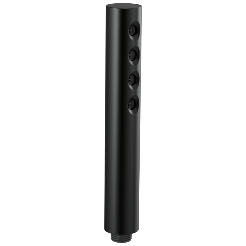 BRIZO Essential Shower Linear Round H2Okinetic Single Function Handshower — Matte Black