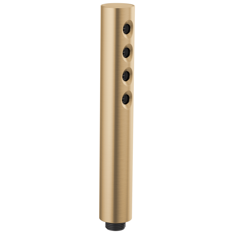 BRIZO Essential Shower Linear Round H2Okinetic Single Function Handshower — Luxe Gold
