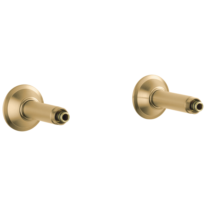 BRIZO Traditional WALL MOUNT TUB FILLER UNIONS — Luxe Gold