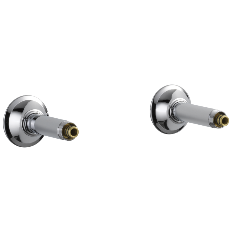 BRIZO Traditional Wall Mount Tub Filler Unions — Chrome