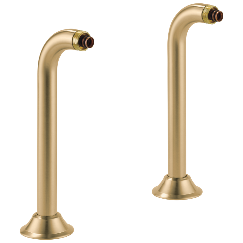 BRIZO Traditional Deck Mount Tub Filler Risers — Luxe Gold