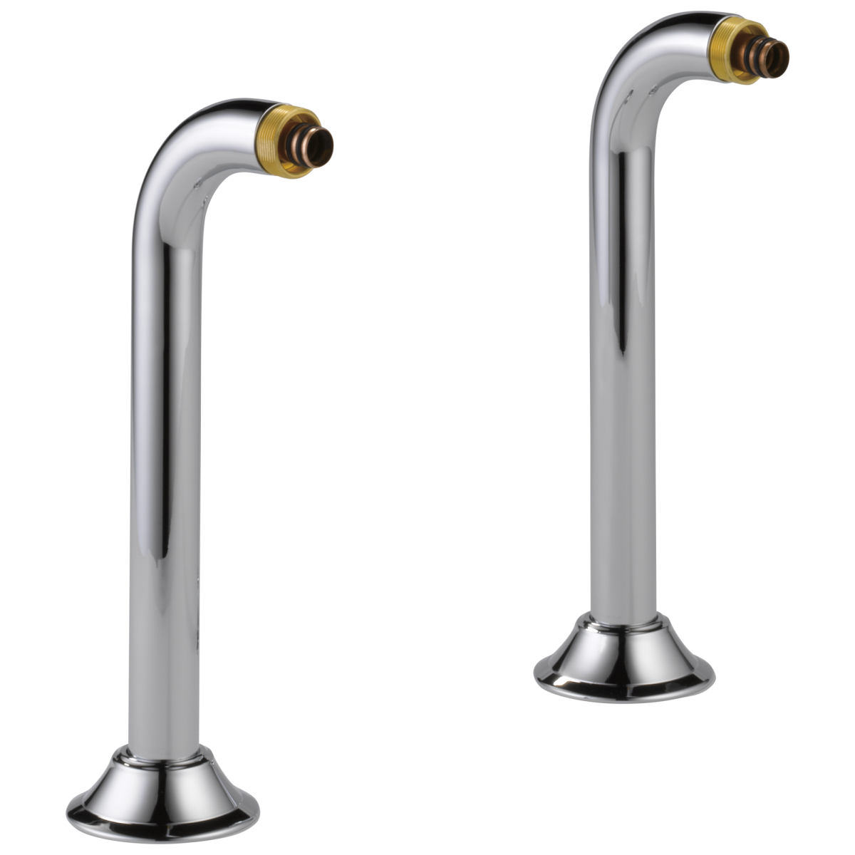 BRIZO Traditional Deck Mount Tub Filler Risers — Chrome