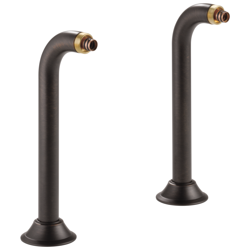 BRIZO Traditional Deck Mount Tub Filler Risers — Venetian Bronze