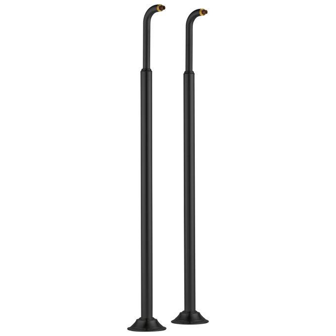 BRIZO Other Floor Mount Tub Filler Risers — Matte Black