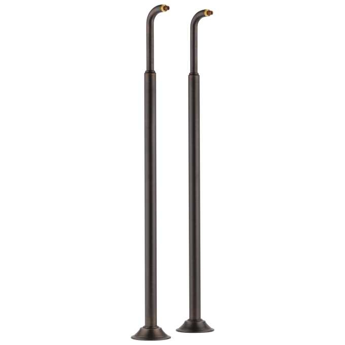 BRIZO Traditional Floor Mount Tub Filler Risers — Venetian Bronze