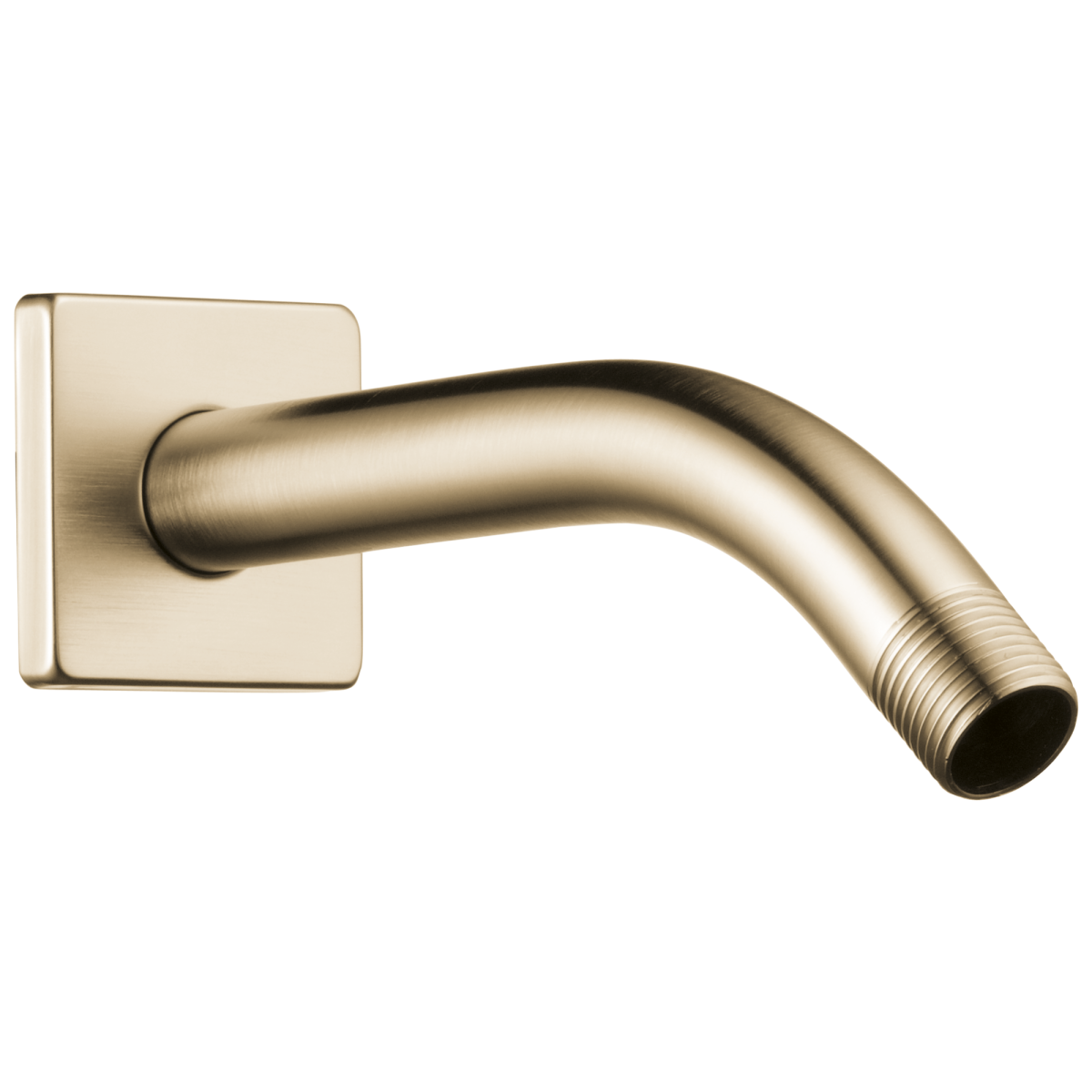 BRIZO Other 7" Linear Square Wall Mount Shower Arm And Flange — Luxe Gold