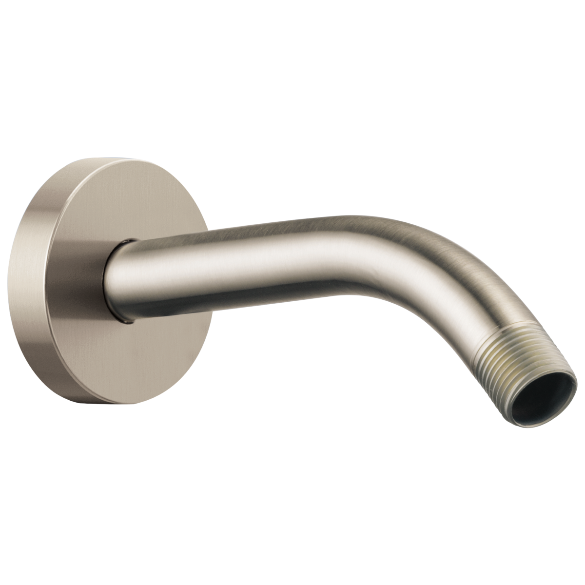 BRIZO Essential Shower 7" Linear Round Wall Mount Shower Arm And Flange — Brushed Nickel