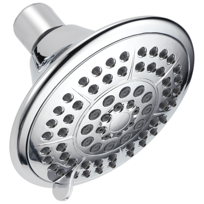 DELTA Universal Showering Components 5-Setting Raincan Shower Head — Chrome