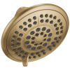 DELTA Universal Showering Components 5-Setting Raincan Shower Head — Champagne Bronze