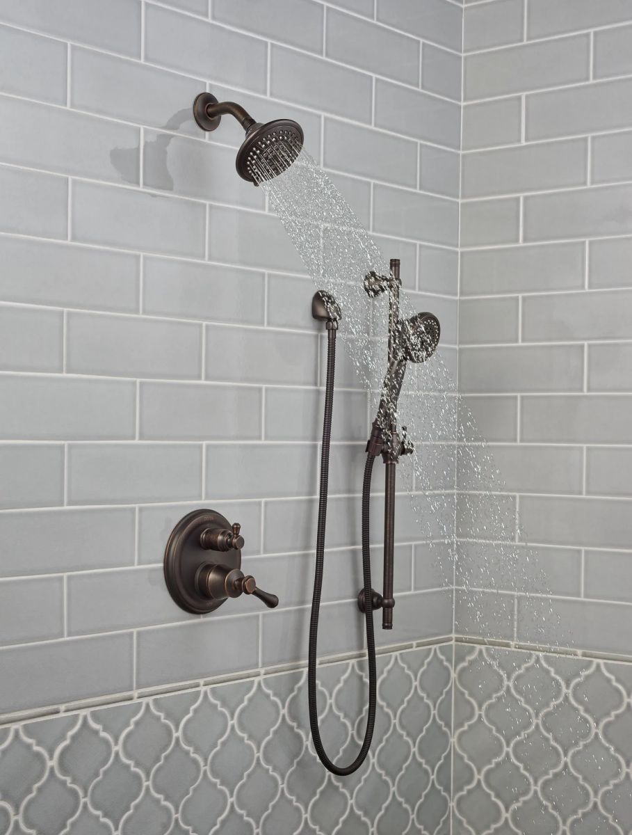 DELTA Cassidy Traditional 2-Handle Monitor 14 Series Valve Trim with 3-Setting Integrated Diverter — Venetian Bronze