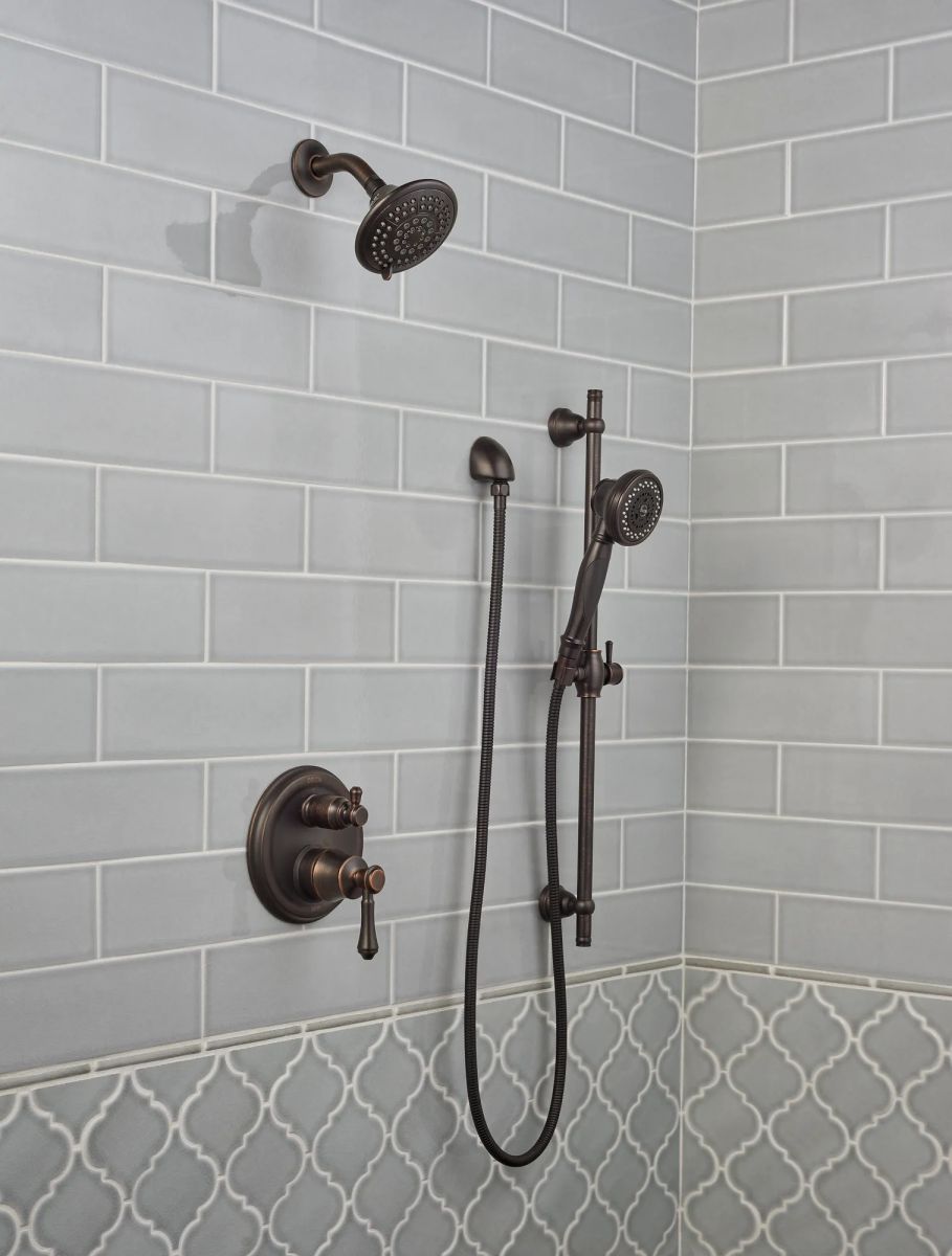 DELTA Cassidy Traditional 2-Handle Monitor 14 Series Valve Trim with 3-Setting Integrated Diverter — Venetian Bronze