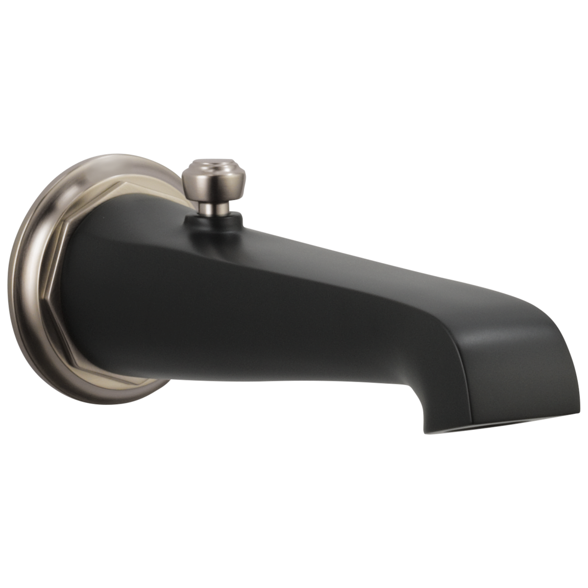 BRIZO Rook Tub Spout - Pull-up Diverter — Luxe Nickel  /Matte Black