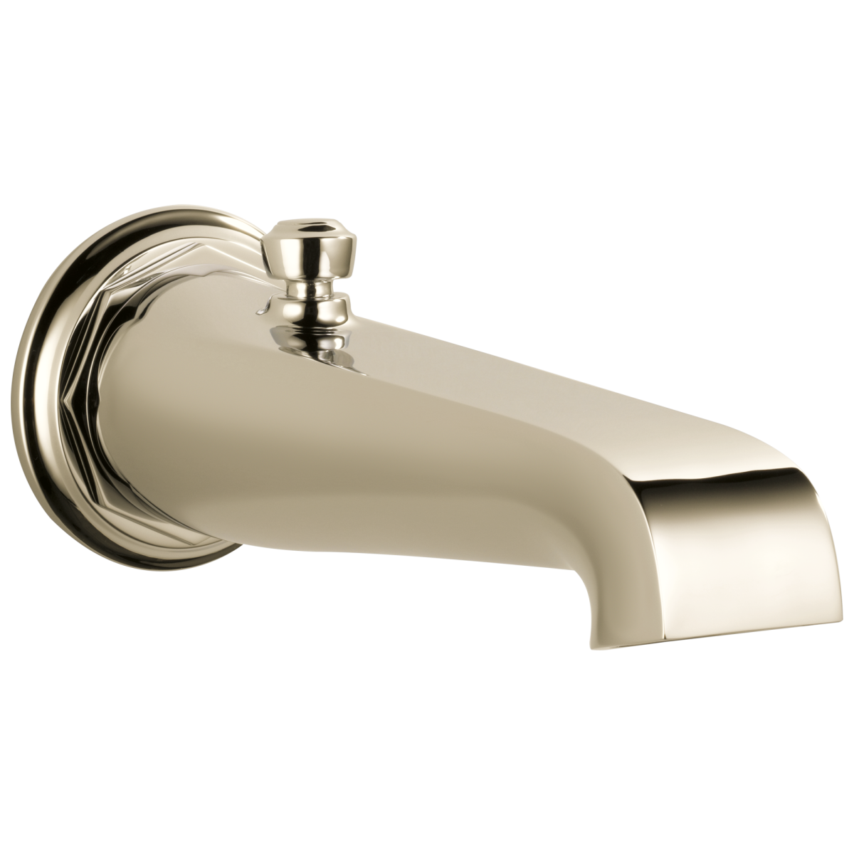BRIZO Rook Tub Spout - Pull-up Diverter — Polished Nickel