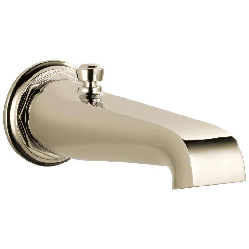 BRIZO Rook Tub Spout - Pull-up Diverter — Polished Nickel