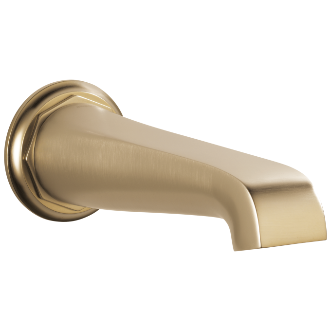 BRIZO Rook Non-diverter Tub Spout — Luxe Gold