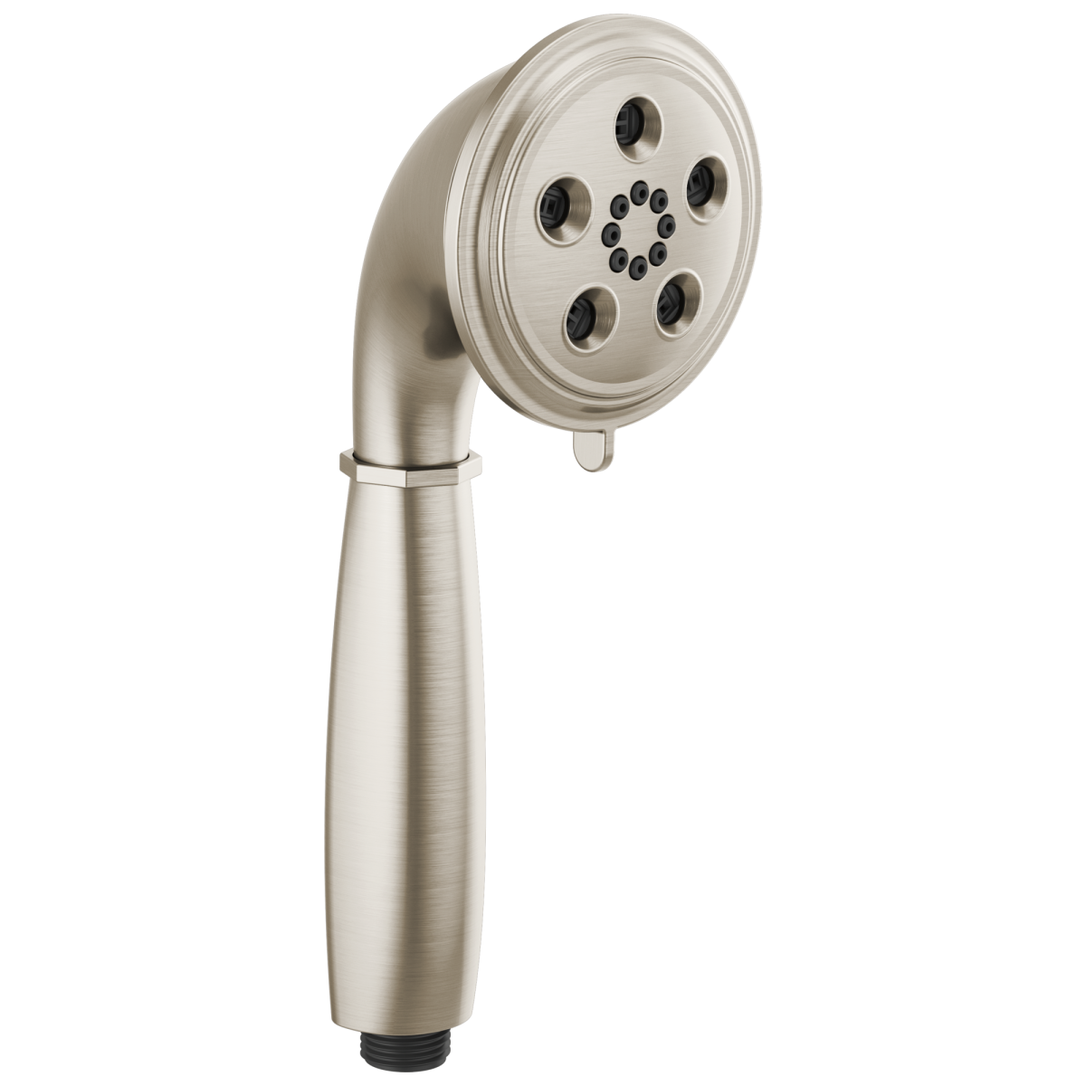 BRIZO Essential Shower Classic Round H2Okinetic Multi-Function Handshower — Luxe Nickel