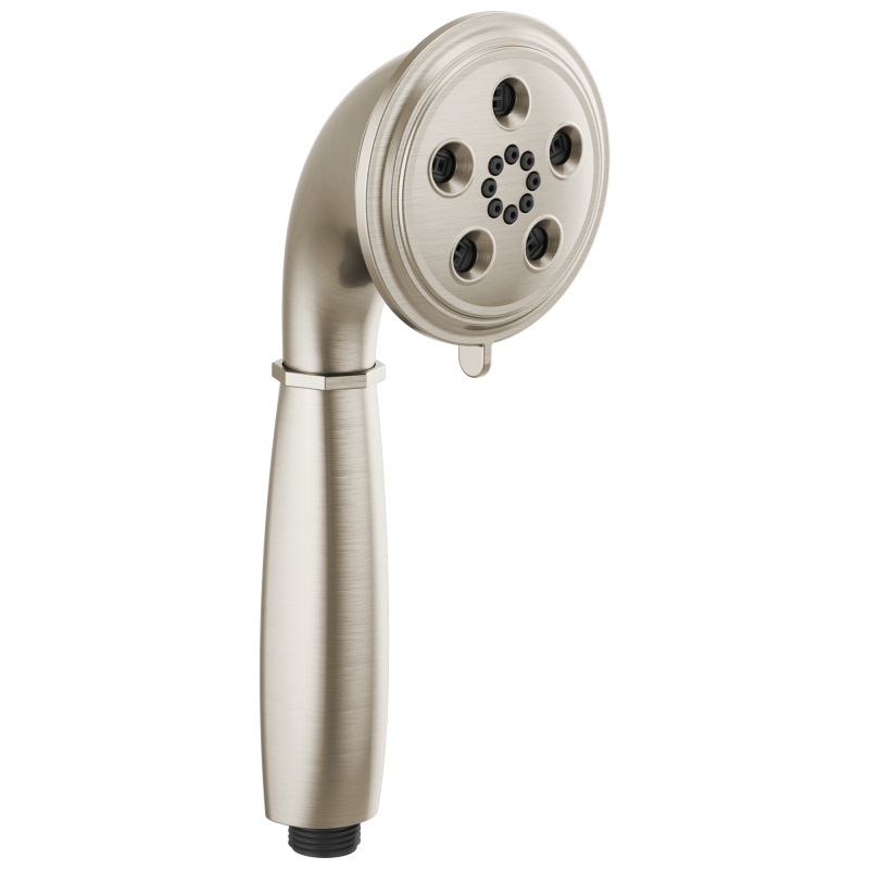 BRIZO Essential Shower Classic Round H2Okinetic Multi-Function Handshower — Luxe Nickel