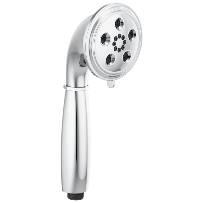 BRIZO Essential Shower Classic Round H2Okinetic Multi-Function Handshower — Chrome