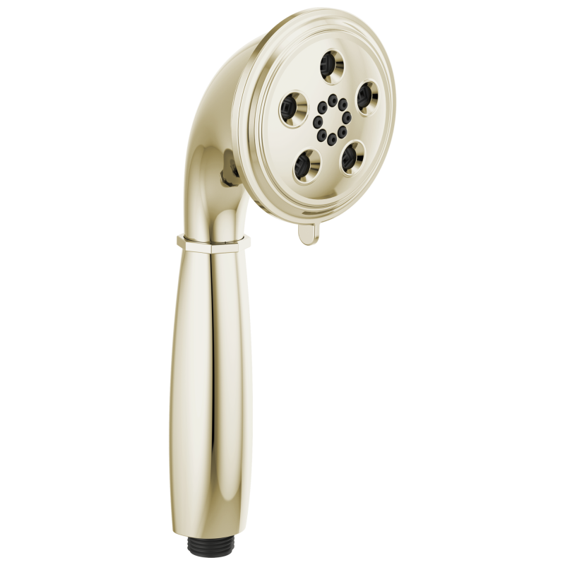 BRIZO Essential Shower Classic Round H2Okinetic Multi-Function Handshower — Polished Nickel