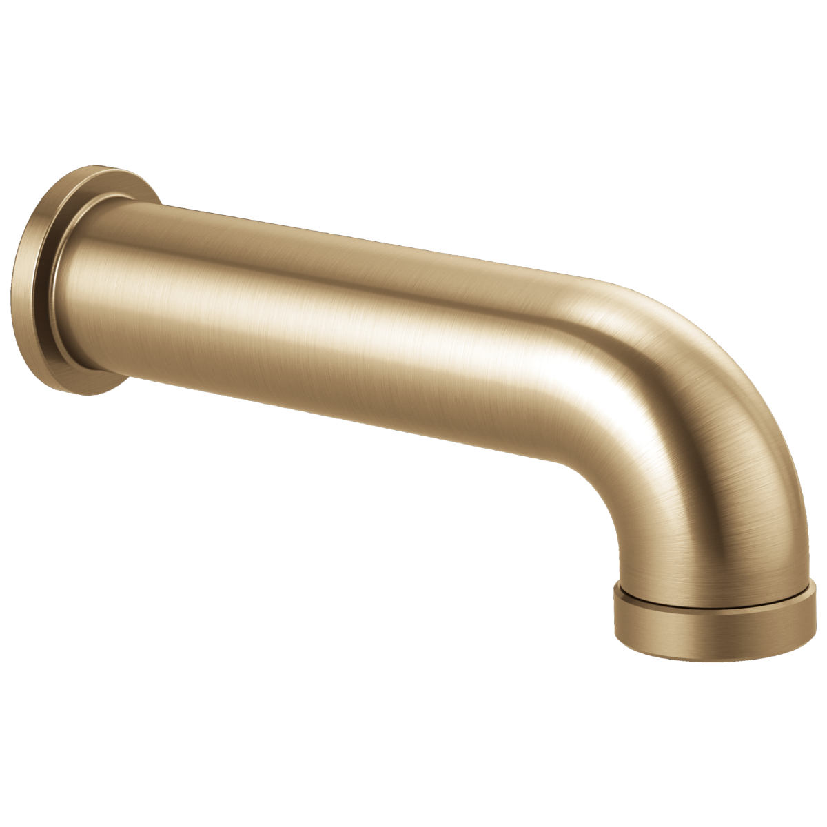 BRIZO Other Linear Round Diverter Tub Spout — Luxe Gold
