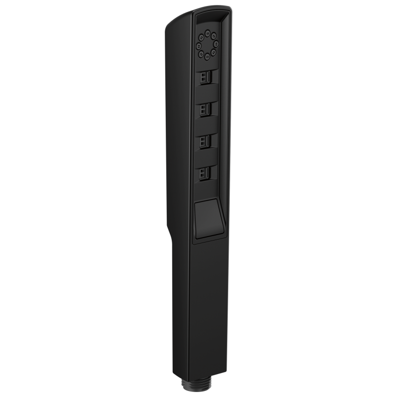 BRIZO Essential Shower Linear Square H2Okinetic Multi-Function Handshower — Matte Black