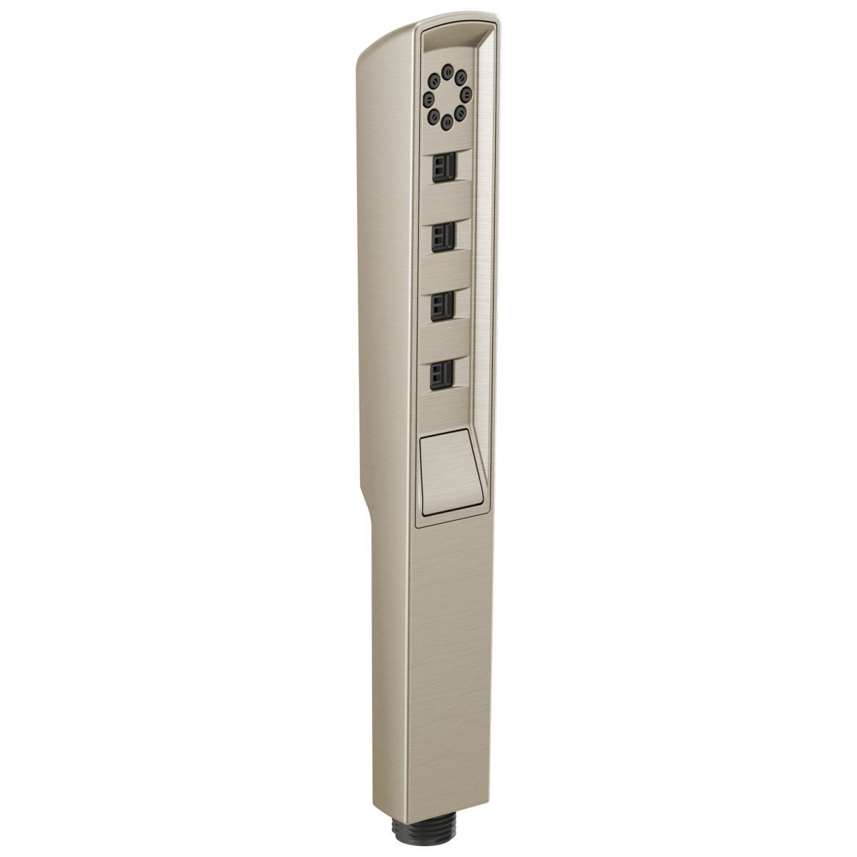 BRIZO Essential Shower Linear Square H2Okinetic Multi-Function Handshower — Brushed Nickel