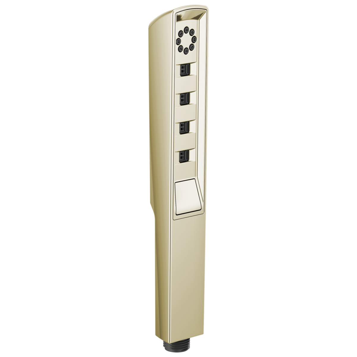 BRIZO Essential Shower Linear Square H2Okinetic Multi-Function Handshower — Polished Nickel