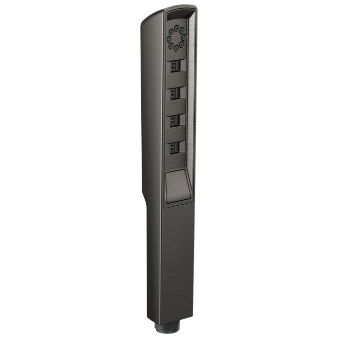 BRIZO Essential Shower Linear Square H2Okinetic Multi-Function Handshower — Luxe Steel
