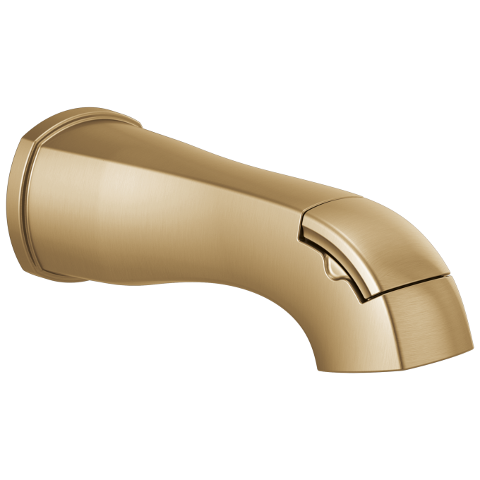 DELTA Stryke Diverter Tub Spout — Lumicoat® Champagne Bronze