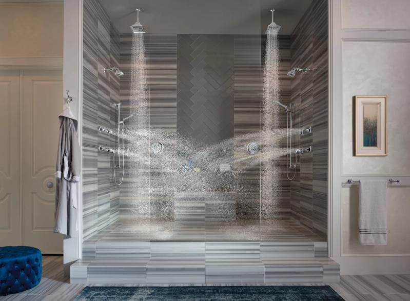 BRIZO Essential Shower Hydrachoice Max Round Body Spray Trim — Chrome