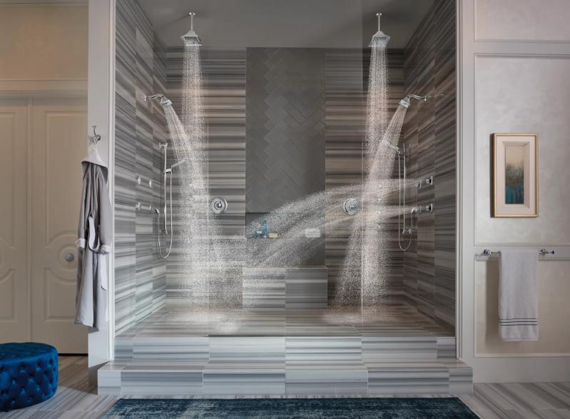 BRIZO Essential Shower Hydrachoice Max Round Body Spray Trim — Chrome