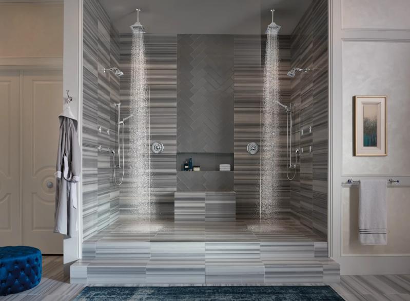 BRIZO Essential Shower Hydrachoice Max Round Body Spray Trim — Chrome