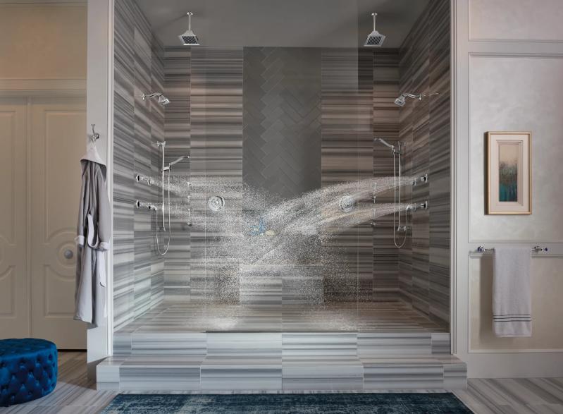 BRIZO Essential Shower Hydrachoice Max Round Body Spray Trim — Chrome