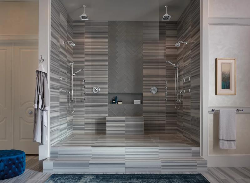 BRIZO Essential Shower Hydrachoice Max Round Body Spray Trim — Chrome